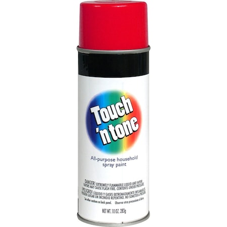 Touchntone Spray Paint, Cherry, Gloss, 10 oz 55270830